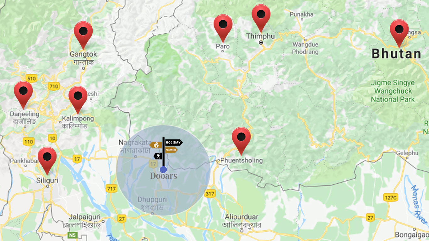 dooars map dooars map
